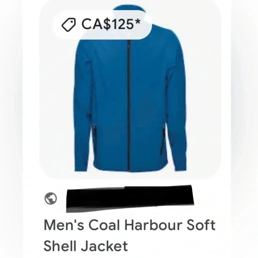 COAL HARBOUR soft shell jacket men XS turquoise blue color, fleece line,PTP 20”